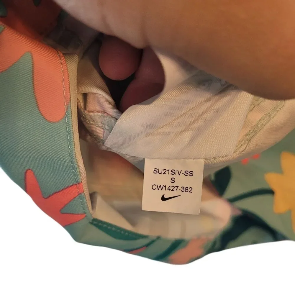 Nike Repel Golf Floral Blue Packable Anorak Women's Size S